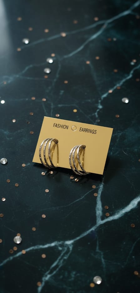 Celeste Silver Hoops