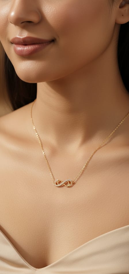 Rose gold pendant necklace